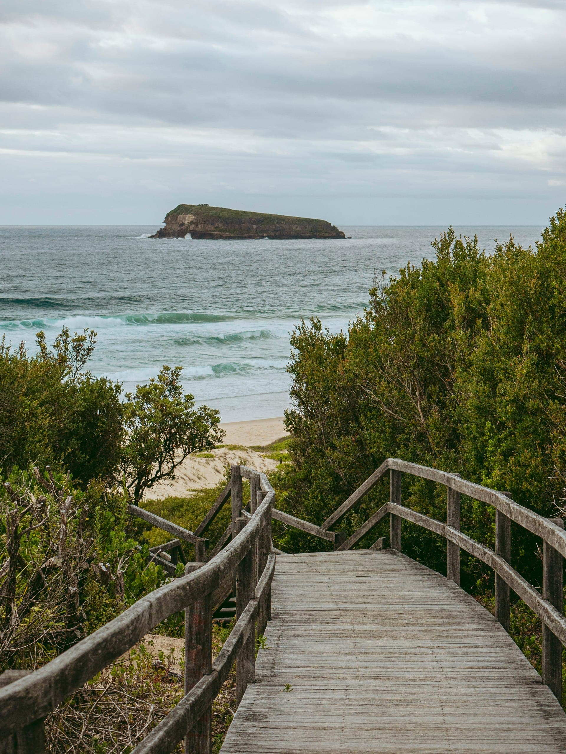 NSW coastal walkway to beach