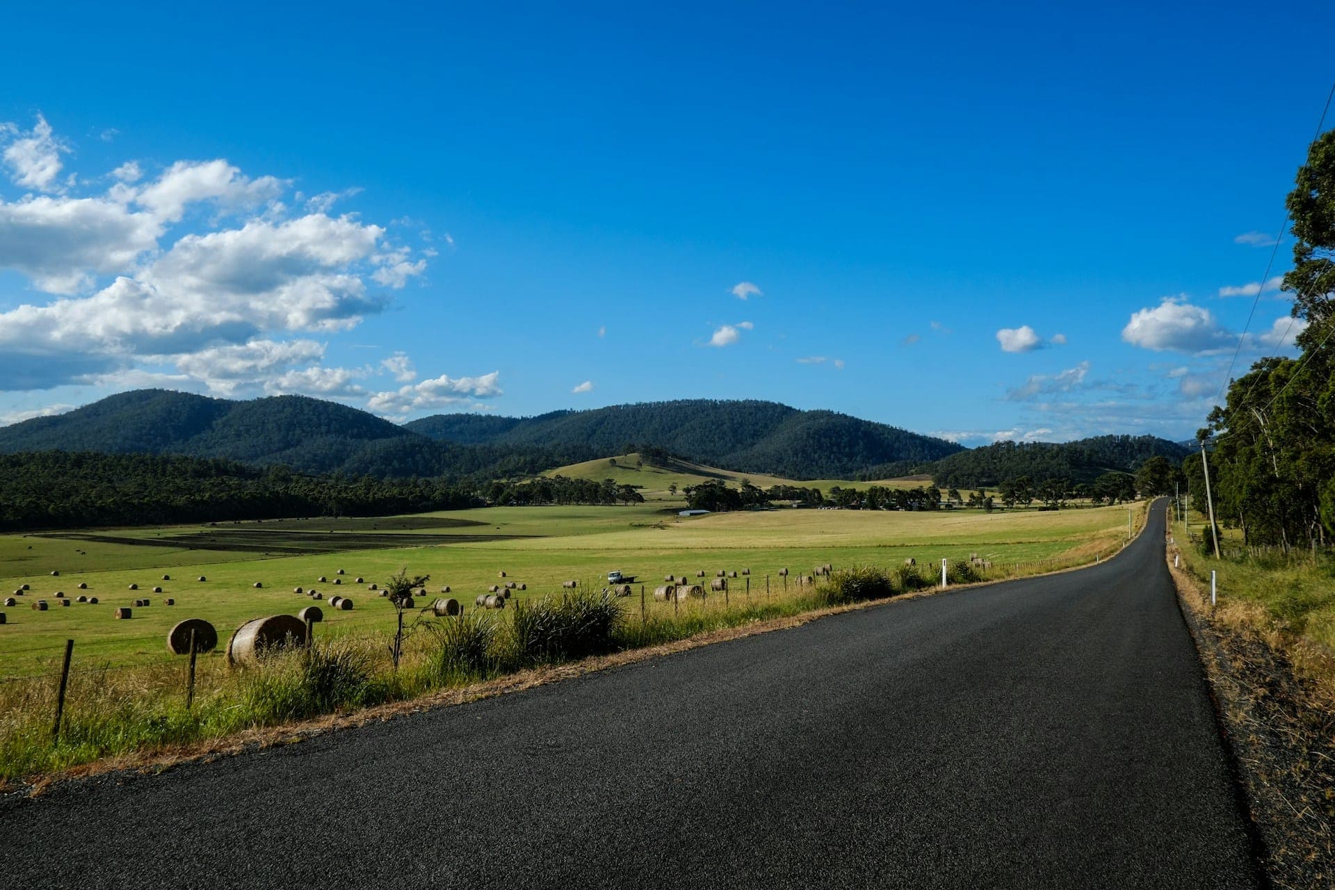 Huon Valley orchards and river views