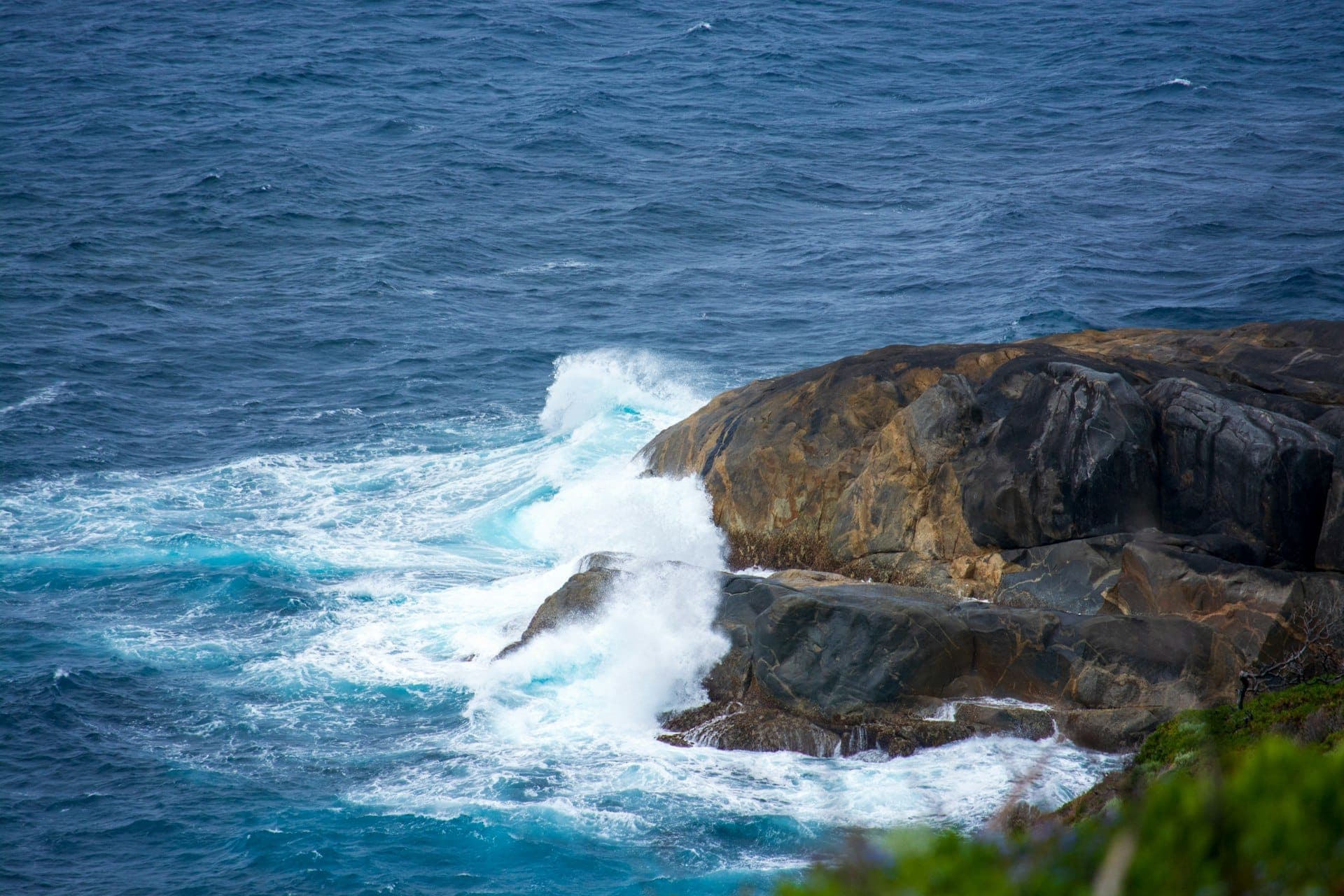 Albany harbour and rugged coastline