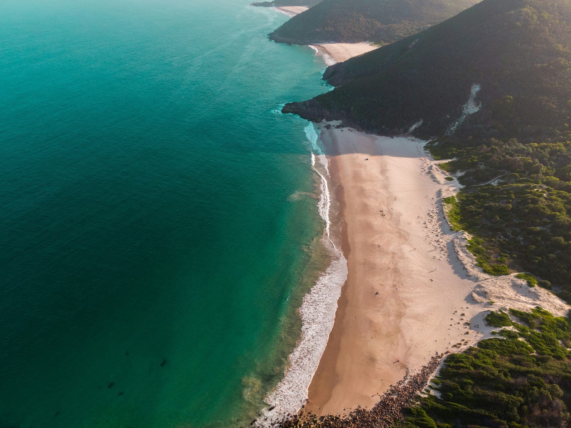Central Coast aerial beach view