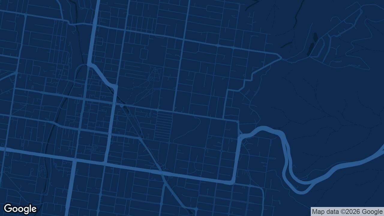 Map of East Toowoomba