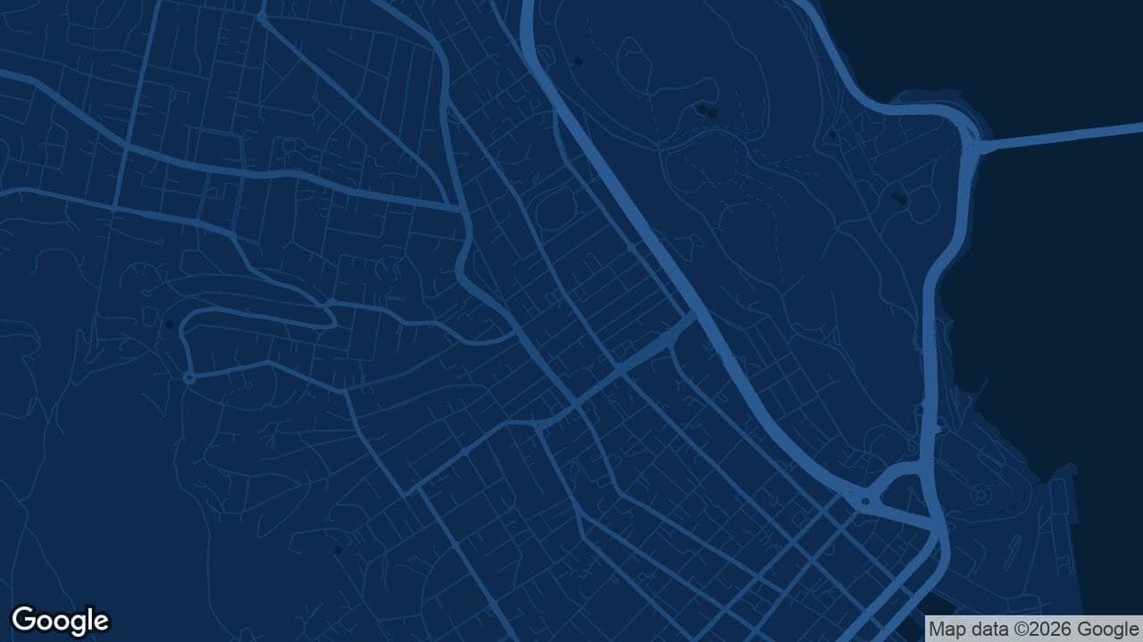 Map of North Hobart