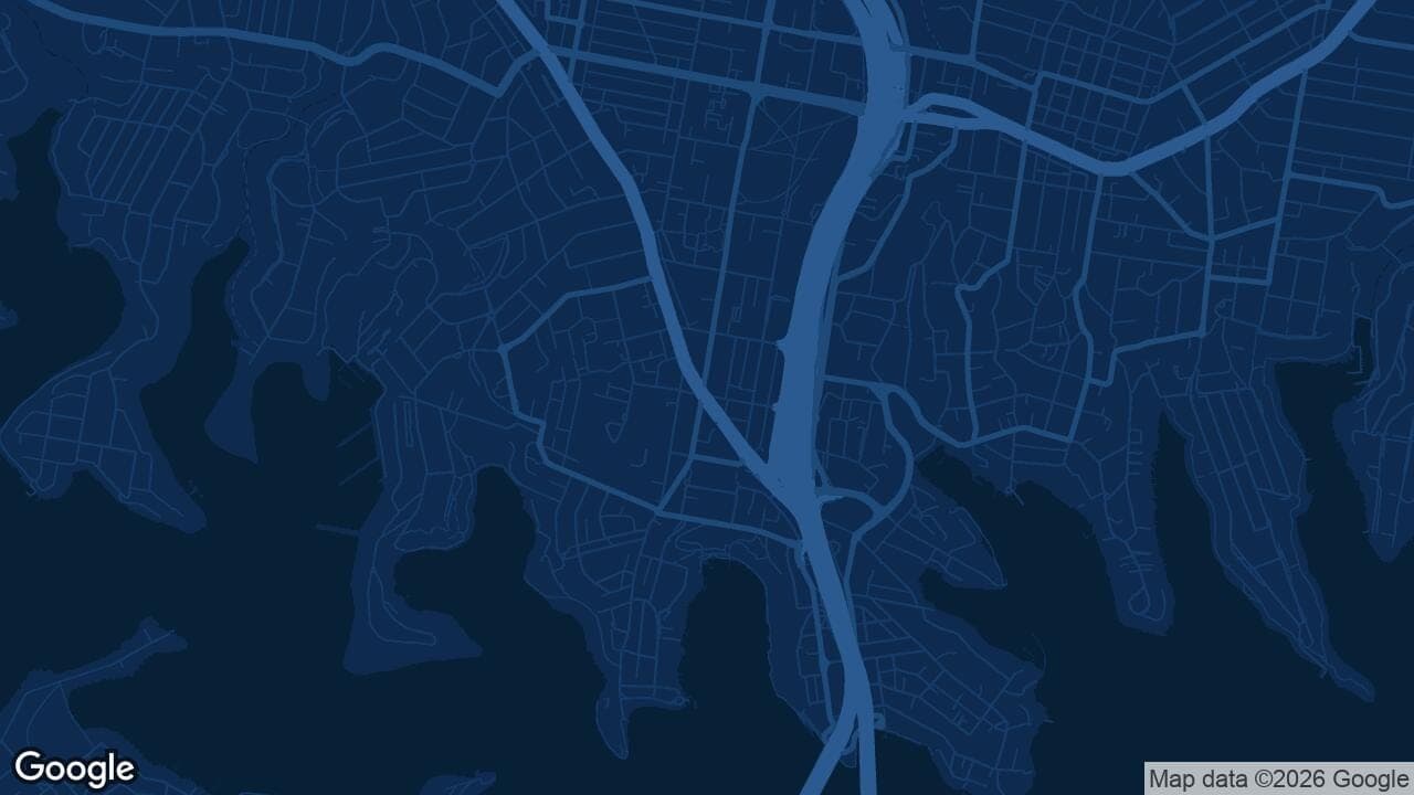 Map of North Sydney